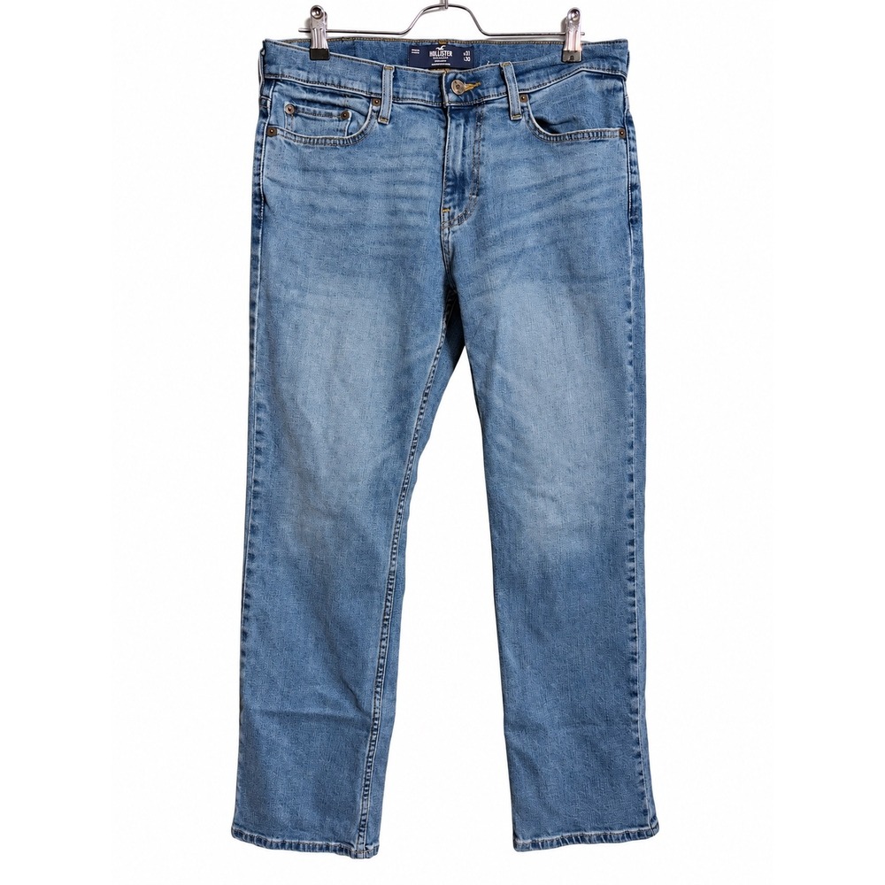 Hollister Epic Flex Straight Leg Jeans Mens 31x30 Medium Wash Blue Denim